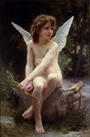 Bouguereau, William-Adolphe - Amour a l'affut , Love on the Look Out
